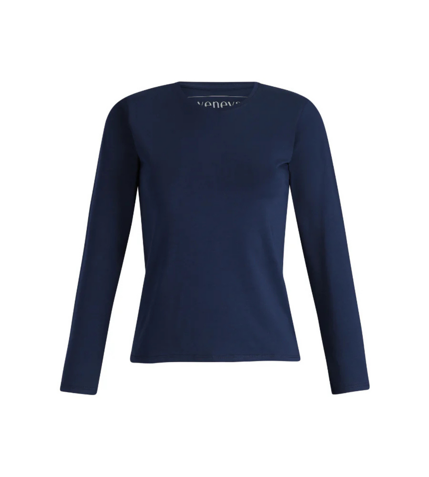 VENEVA Peruvian Pima Cotton WOMEN Luxury BONNIE T-Shirt - Long Sleeve (Crew Neck)