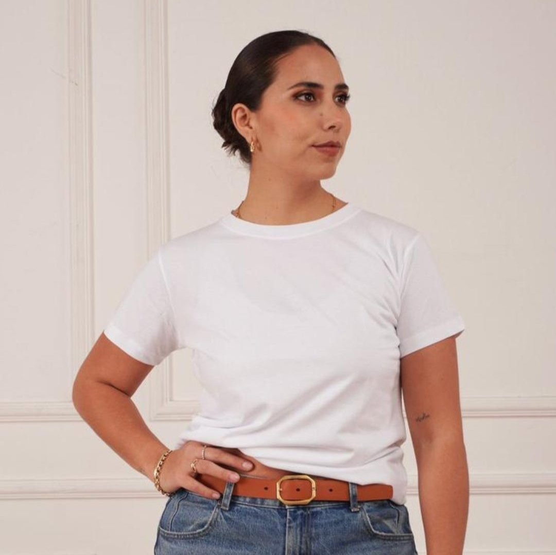 VENEVA 100% Peruvian Pima Cotton WOMEN Luxury Classic T-Shirt