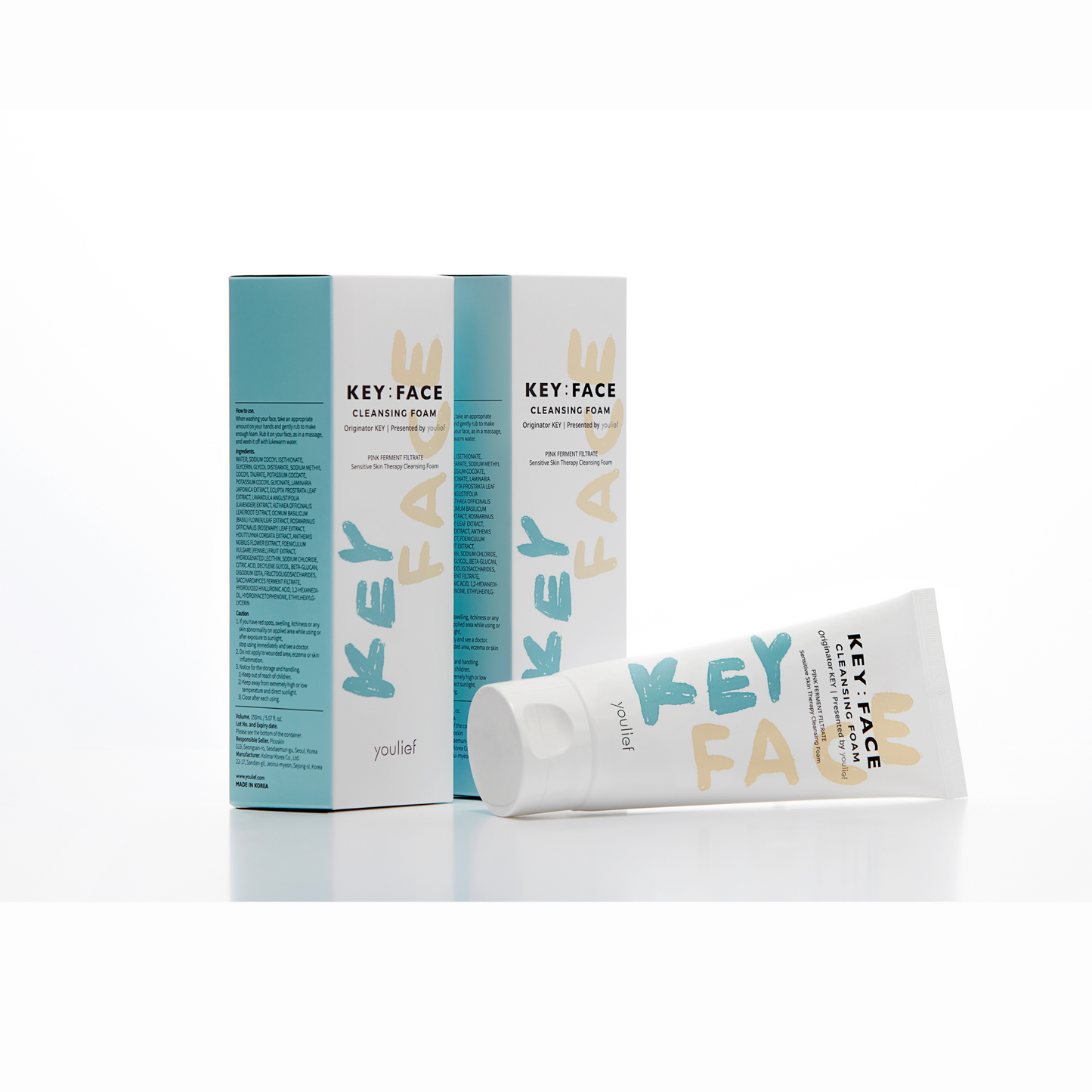 KEY:FACE CLEANSING FOAM by youlief - 150 ml