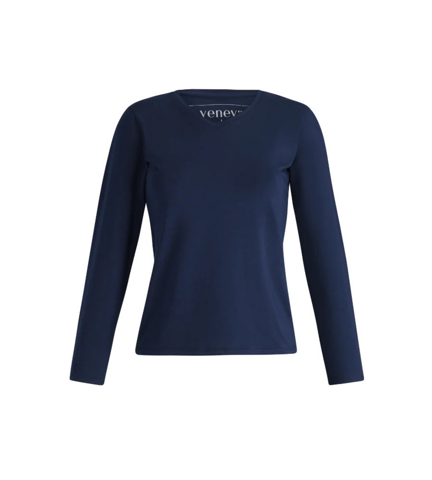 VENEVA Peruvian Pima Cotton WOMEN Luxury BONNIE T-Shirt - Long Sleeve (V Neck)