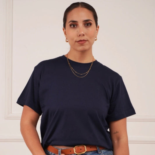VENEVA 100% Peruvian Pima Cotton WOMEN Luxury Classic T-Shirt