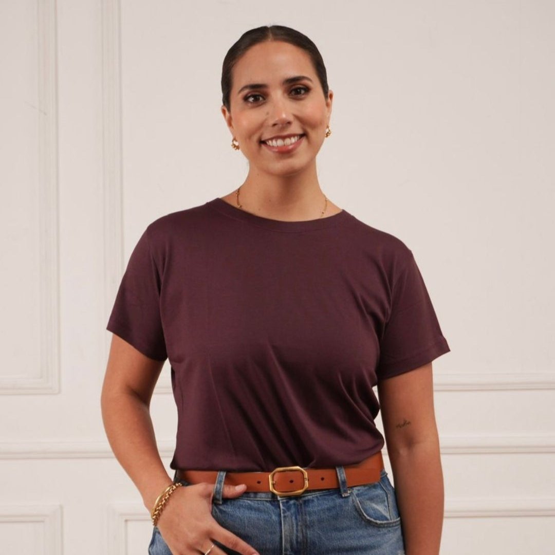 VENEVA 100% Peruvian Pima Cotton WOMEN Luxury Classic T-Shirt