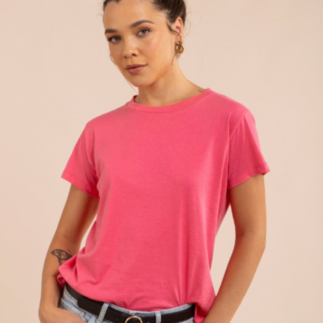 VENEVA 100% Peruvian Pima Cotton WOMEN Luxury Classic T-Shirt