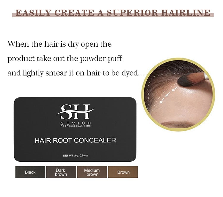 SEVICH Hair Root Concealer with Brush, 8g